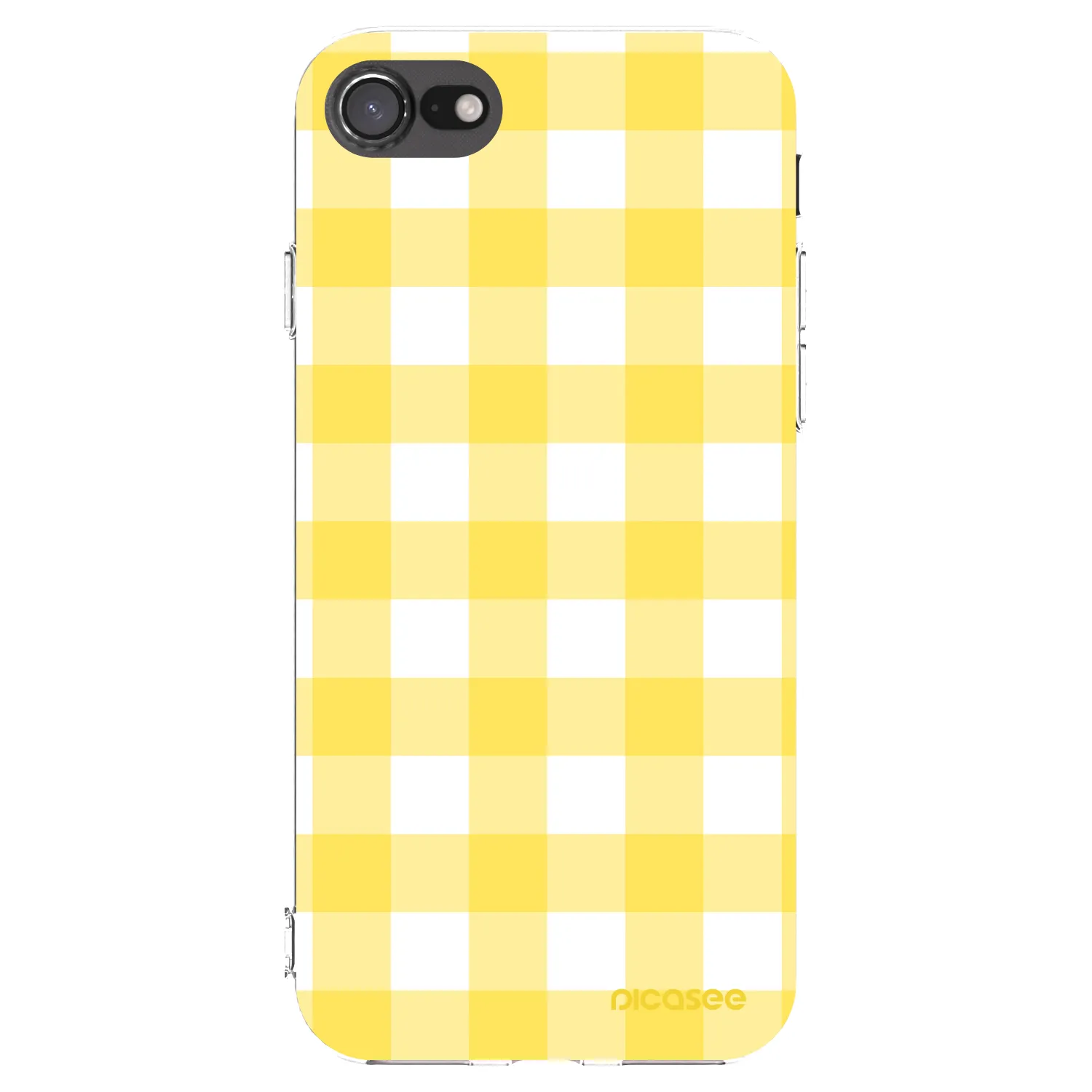 Picasee silikónový prehľadný obal pre Apple iPhone 8 - Gride lemon