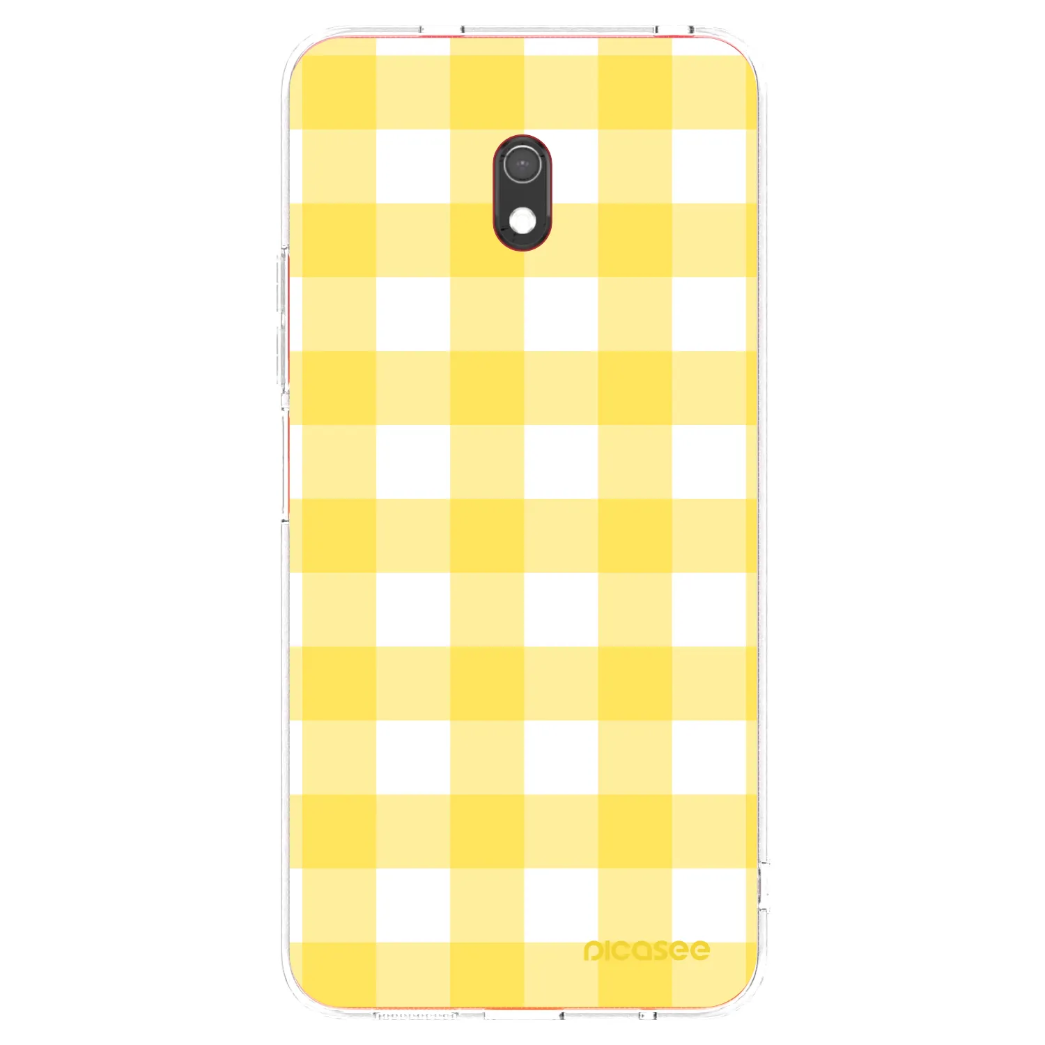 Picasee silikónový prehľadný obal pre Xiaomi Redmi 8A - Gride lemon