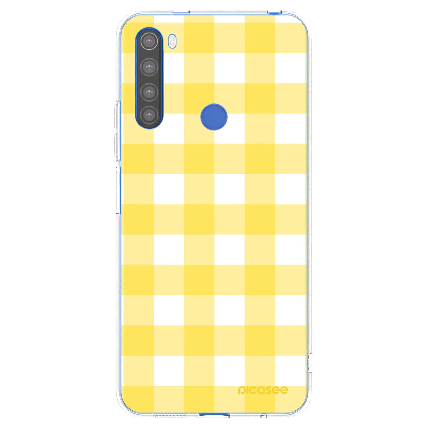 Picasee silikónový prehľadný obal pre Xiaomi Redmi Note 8T - Gride lemon