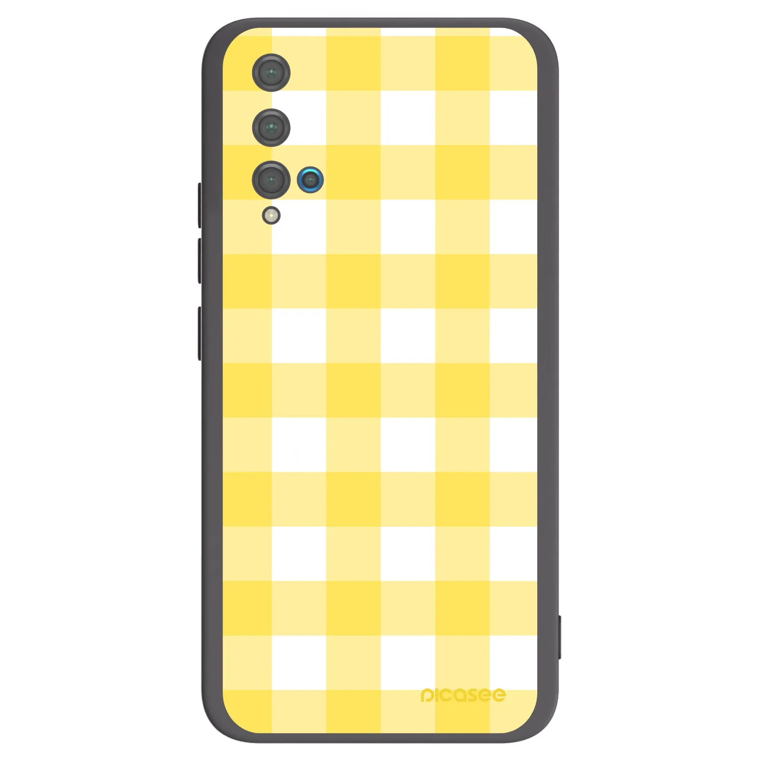 Picasee silikónový čierny obal pre Huawei Nova 5T - Gride lemon