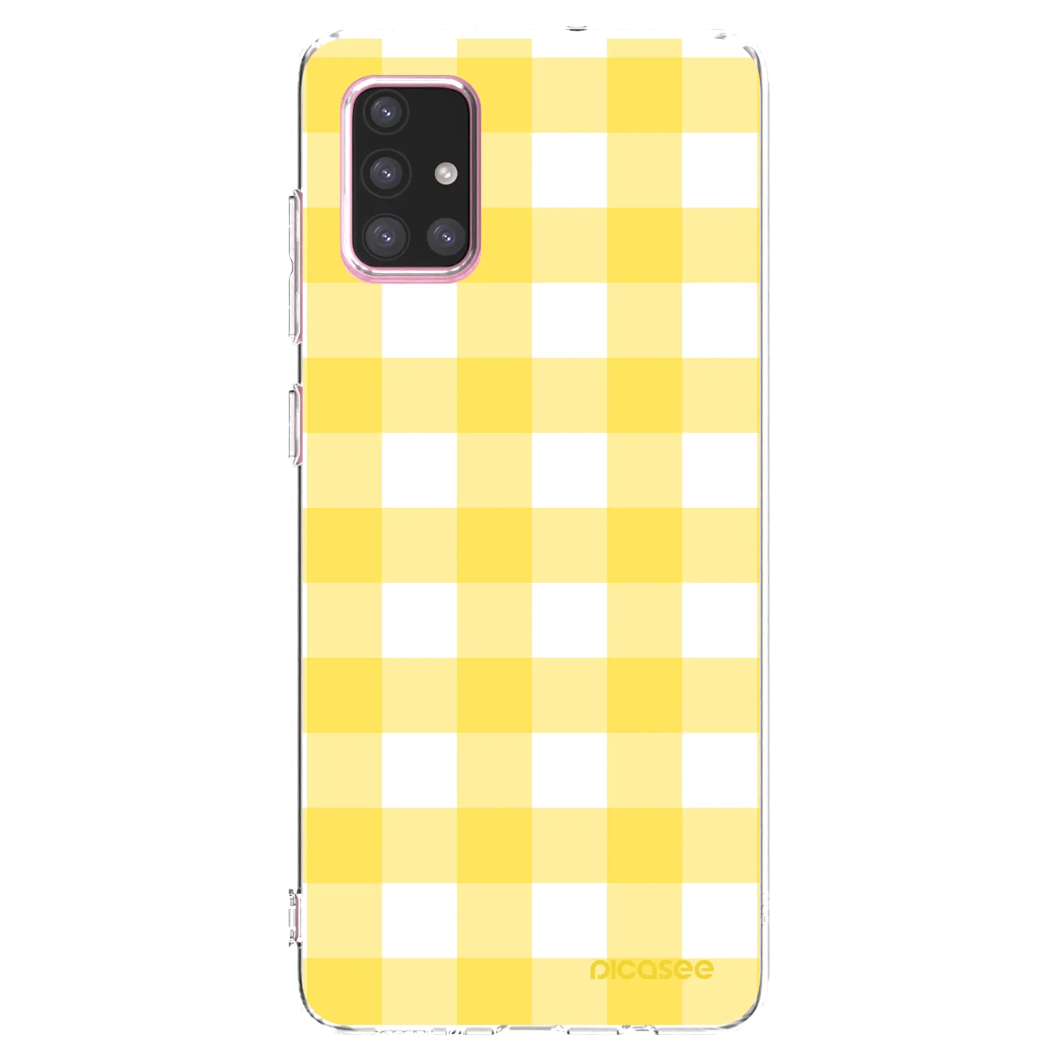 Picasee silikónový prehľadný obal pre Samsung Galaxy A71 A715F - Gride lemon