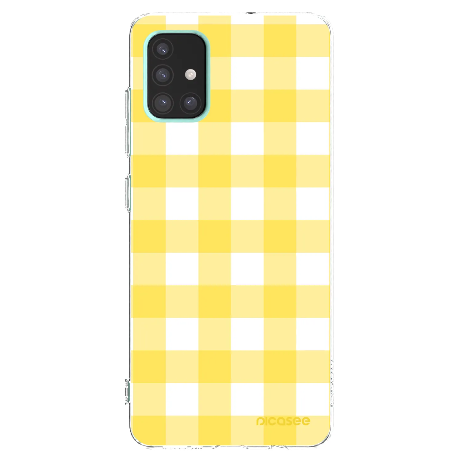 Picasee silikónový prehľadný obal pre Samsung Galaxy A51 A515F - Gride lemon