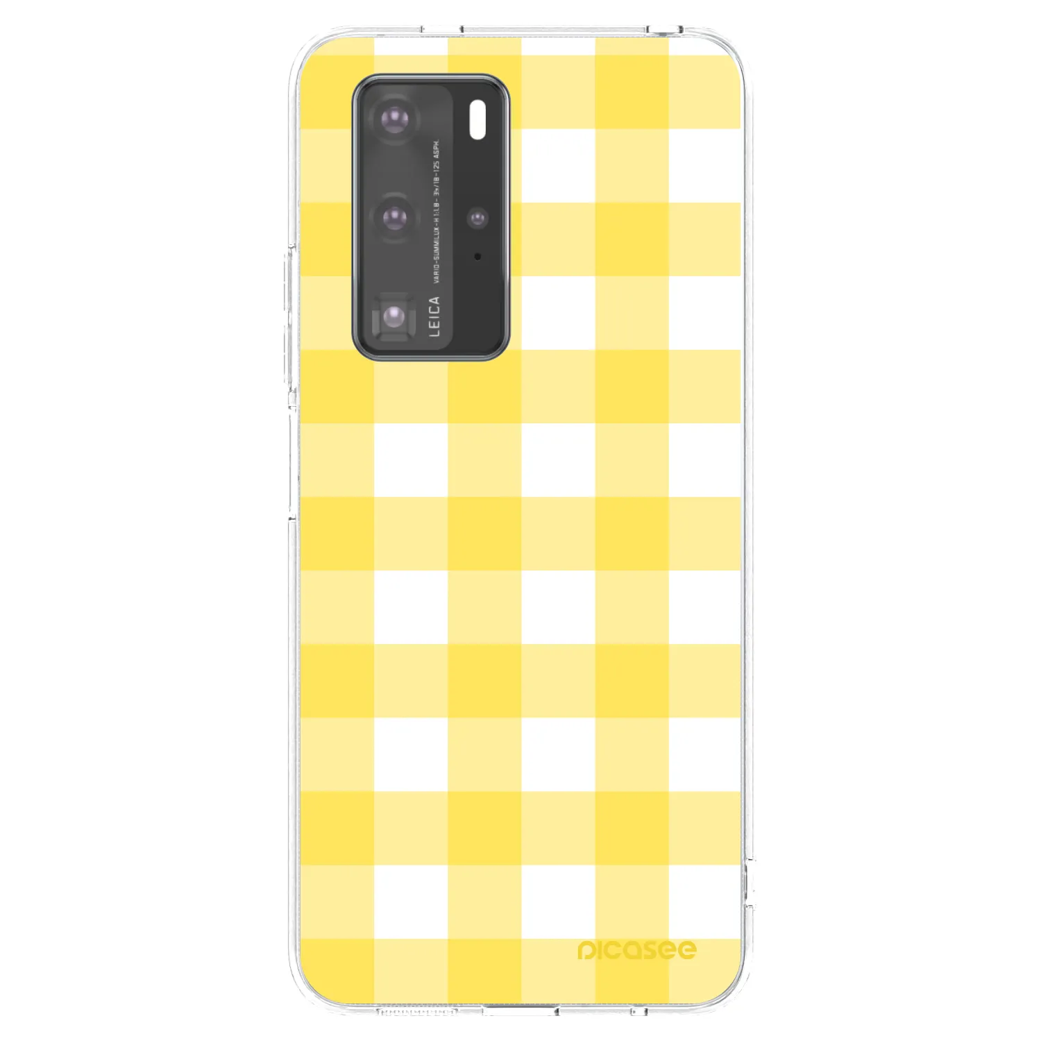Picasee silikónový prehľadný obal pre Huawei P40 Pro - Gride lemon
