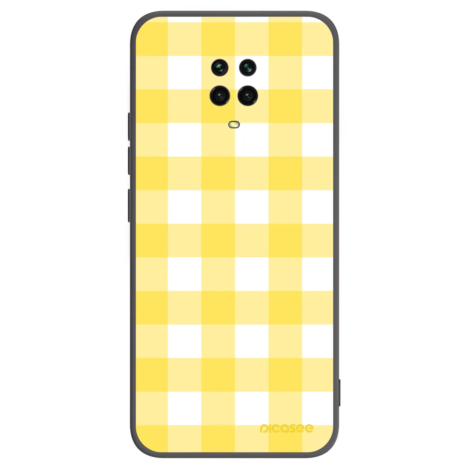 Picasee silikónový čierny obal pre Xiaomi Redmi Note 9 Pro - Gride lemon