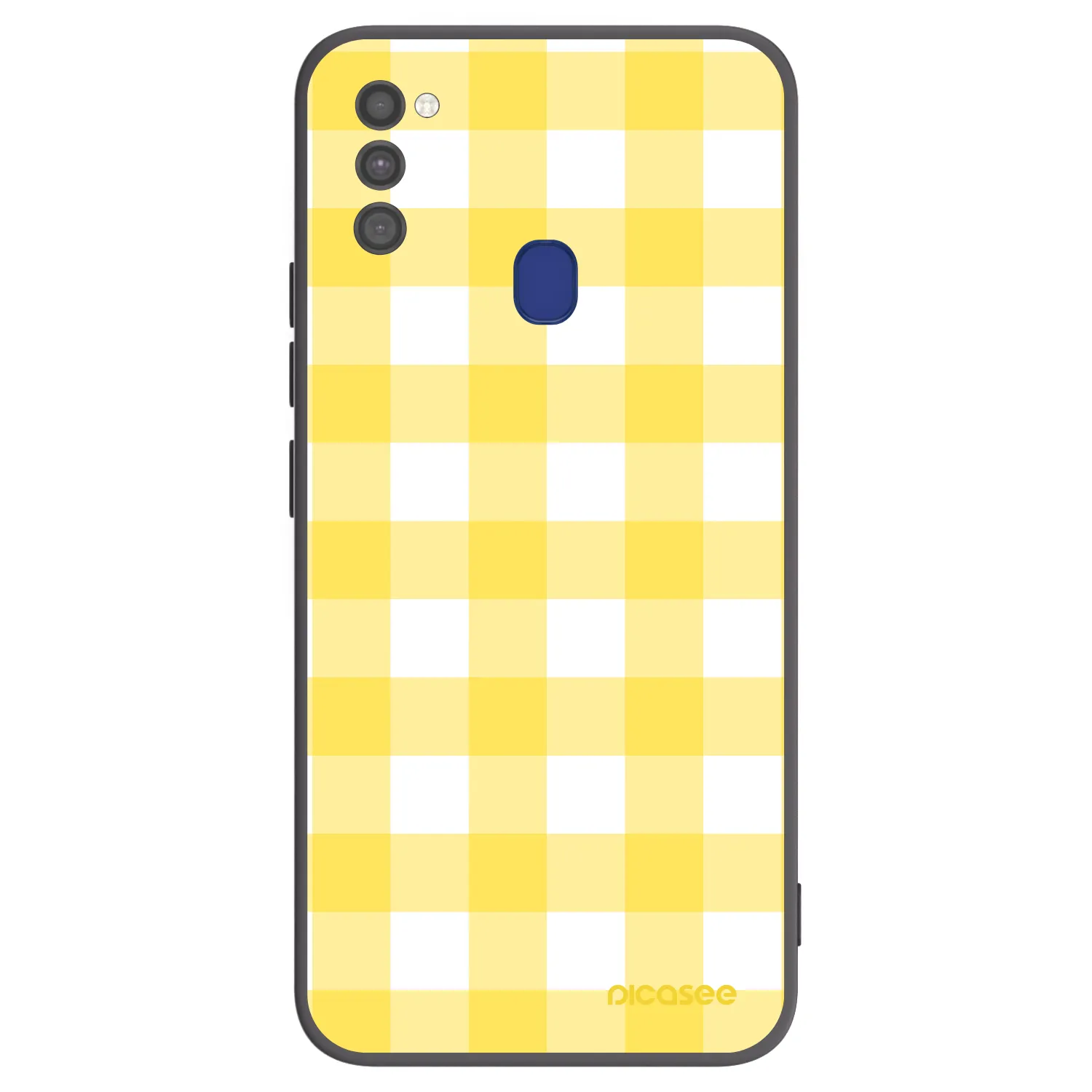 Picasee silikónový čierny obal pre Samsung Galaxy M21 M215F - Gride lemon
