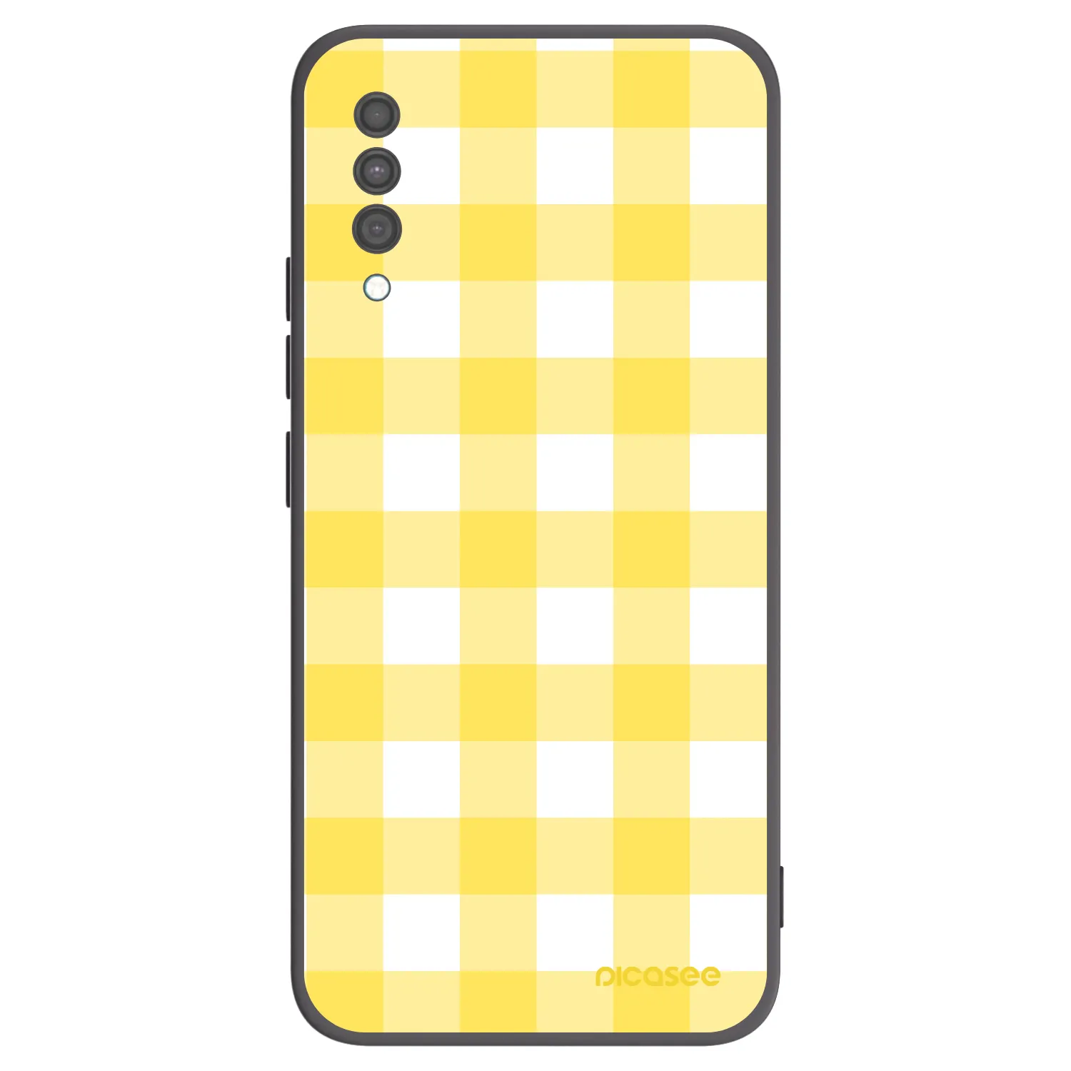 Picasee silikónový čierny obal pre Samsung Galaxy A30s A307F - Gride lemon