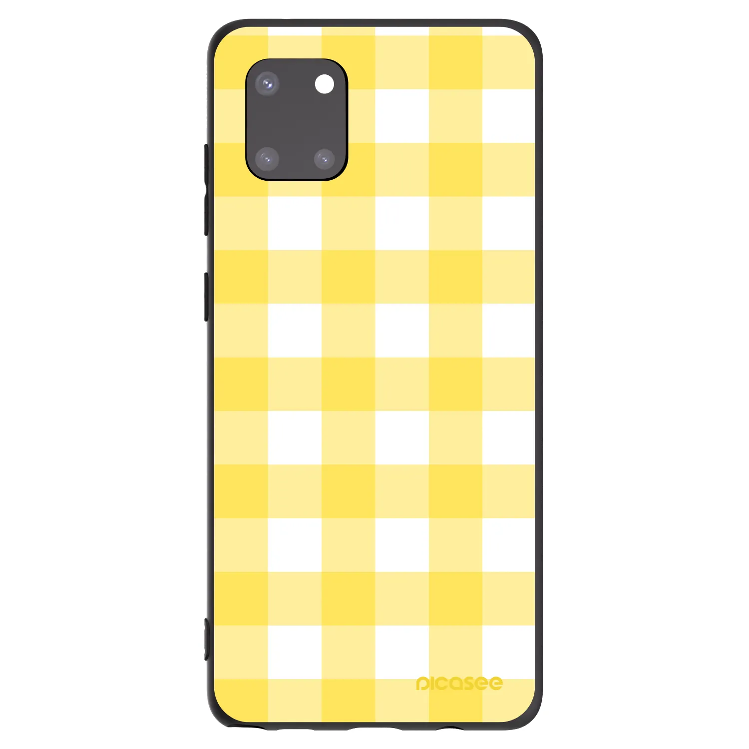 Picasee silikónový čierny obal pre Samsung Galaxy Note 10 Lite N770F - Gride lemon