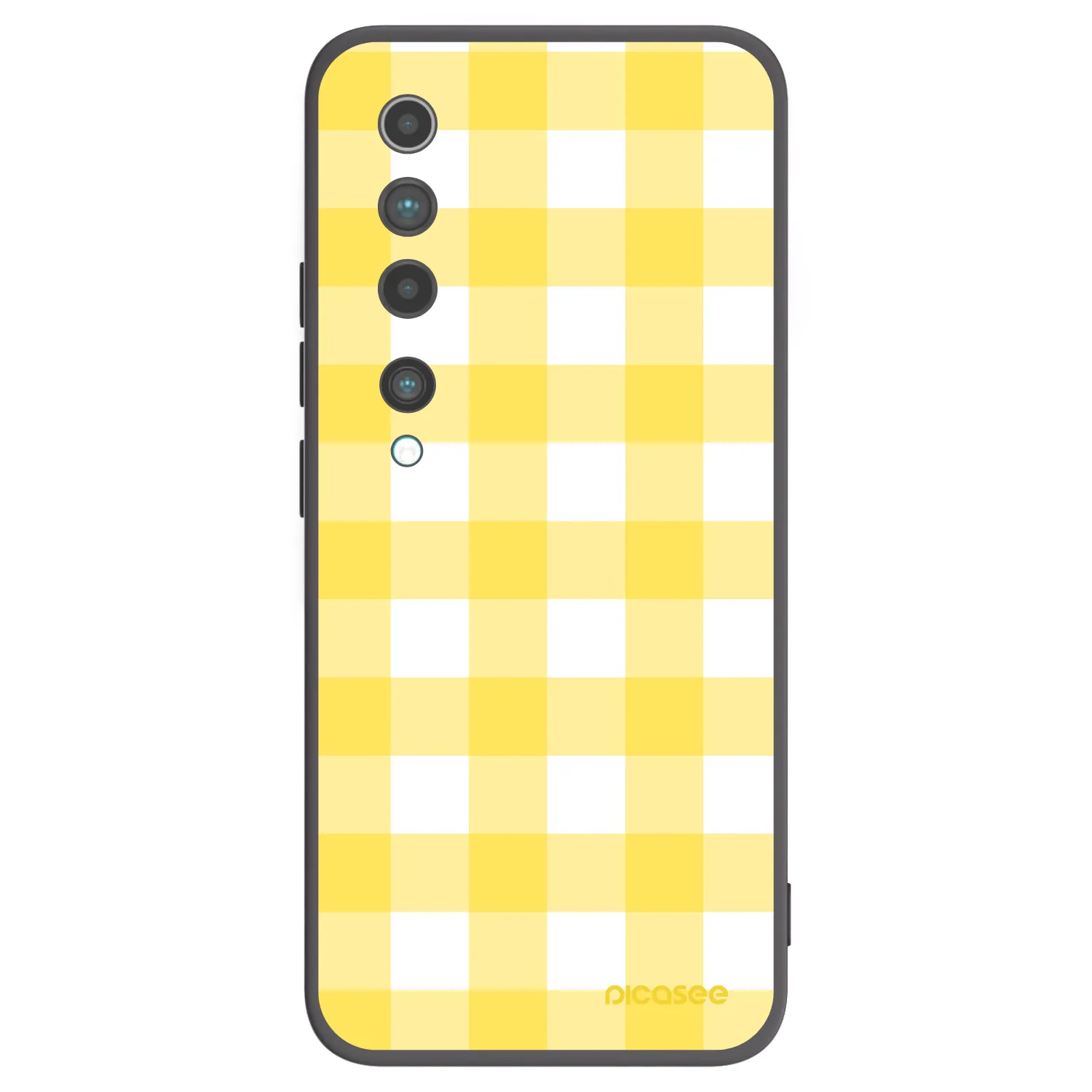 Picasee silikónový čierny obal pre Xiaomi Mi 10 - Gride lemon