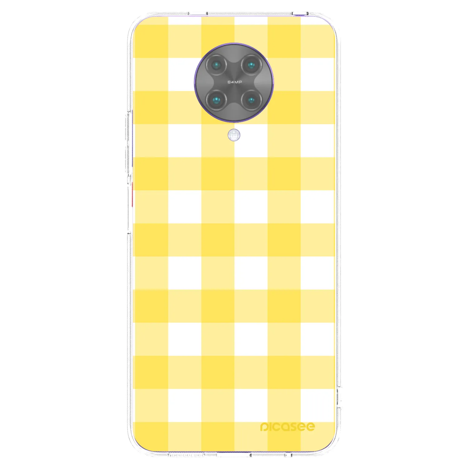 Picasee silikónový prehľadný obal pre Xiaomi Poco F2 Pro - Gride lemon