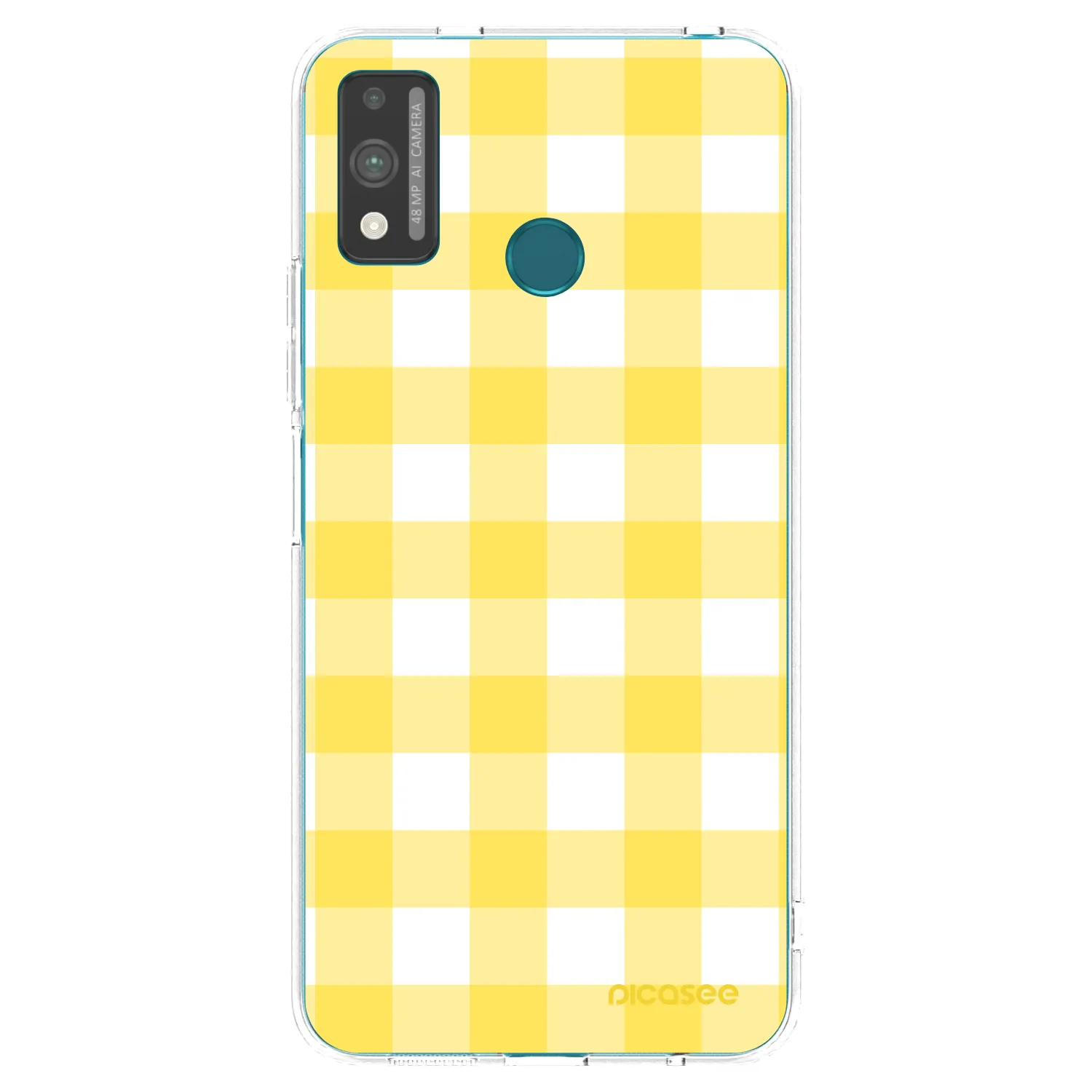 Picasee silikónový prehľadný obal pre Honor 9X Lite - Gride lemon
