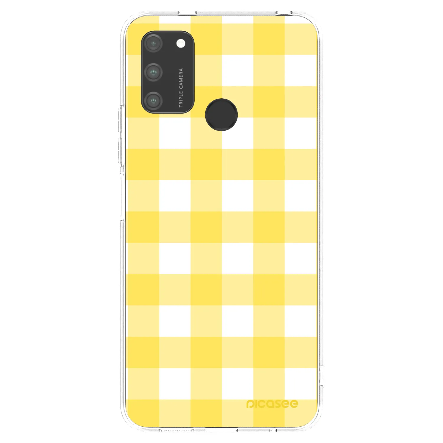 Picasee silikónový prehľadný obal pre Honor 9A - Gride lemon