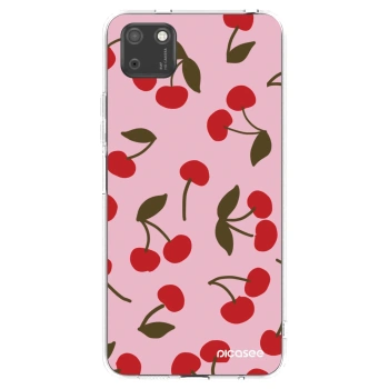 Picasee silikónový prehľadný obal pre Huawei Y5P - Cherry