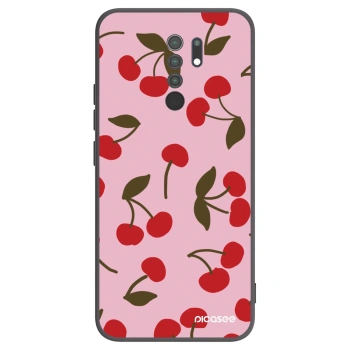 Picasee silikónový čierny obal pre Xiaomi Redmi 9 - Cherry