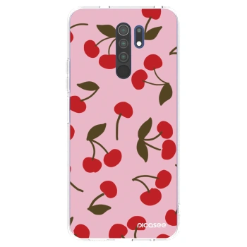 Picasee silikónový prehľadný obal pre Xiaomi Redmi 9 - Cherry