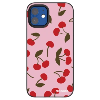 Picasee silikónový čierny obal pre Apple iPhone 12 mini - Cherry