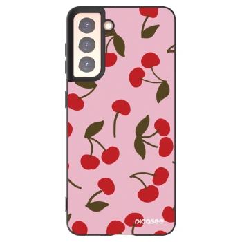 Picasee silikónový čierny obal pre Samsung Galaxy S21 5G G991B - Cherry