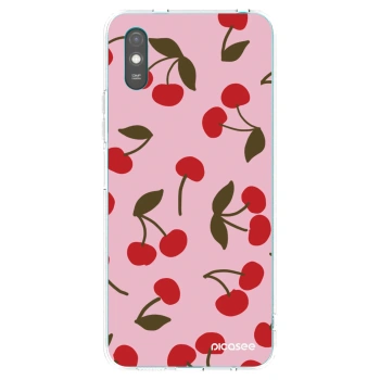 Picasee silikónový prehľadný obal pre Xiaomi Redmi 9AT - Cherry