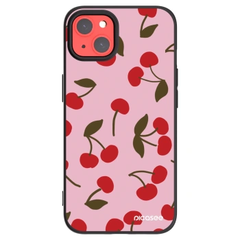 Picasee silikónový čierny obal pre Apple iPhone 13 - Cherry