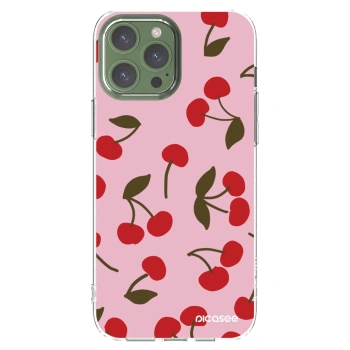 Picasee silikónový prehľadný obal pre Apple iPhone 13 Pro Max - Cherry