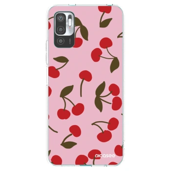 Picasee silikónový prehľadný obal pre Xiaomi Redmi Note 10 5G - Cherry