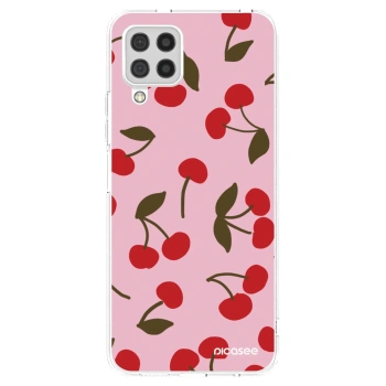 Picasee silikónový prehľadný obal pre Samsung Galaxy A22 A225F 4G - Cherry