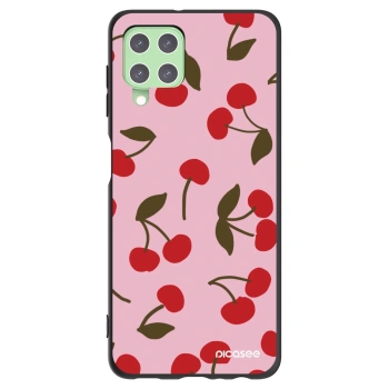 Picasee silikónový čierny obal pre Samsung Galaxy A22 A225F 4G - Cherry