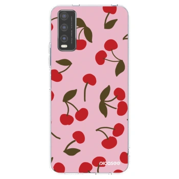 Picasee silikónový prehľadný obal pre Vivo Y20s - Cherry