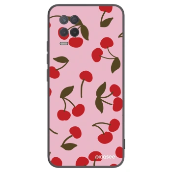 Picasee silikónový čierny obal pre Realme 8 5G - Cherry