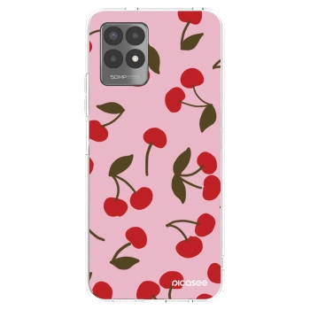 Picasee silikónový prehľadný obal pre Realme 8i - Cherry