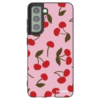 Picasee silikónový čierny obal pre Samsung Galaxy S21 FE 5G - Cherry