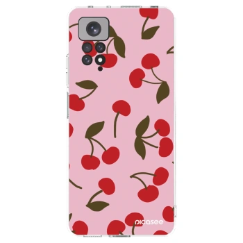 Picasee silikónový prehľadný obal pre Xiaomi Redmi Note 11S 4G - Cherry