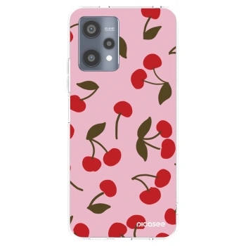 Picasee silikónový prehľadný obal pre Realme 9 Pro 5G - Cherry