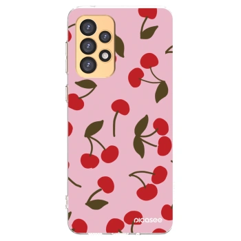 Picasee silikónový prehľadný obal pre Samsung Galaxy A33 5G A336 - Cherry