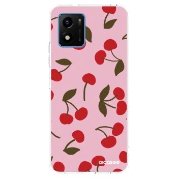 Picasee silikónový prehľadný obal pre Vivo Y01 - Cherry