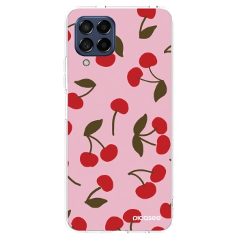 Picasee silikónový prehľadný obal pre Samsung Galaxy M53 5G - Cherry