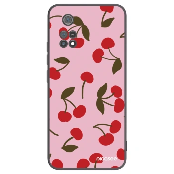 Picasee silikónový čierny obal pre Xiaomi Poco M4 Pro - Cherry
