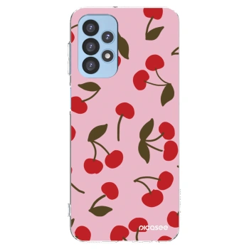 Picasee silikónový prehľadný obal pre Samsung Galaxy A23 A235F 4G - Cherry