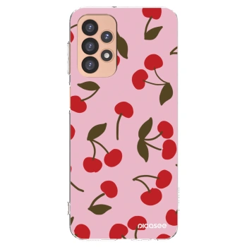 Picasee silikónový prehľadný obal pre Samsung Galaxy A23 A236B 5G - Cherry