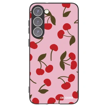 Picasee silikónový čierny obal pre Samsung Galaxy S23+ 5G - Cherry