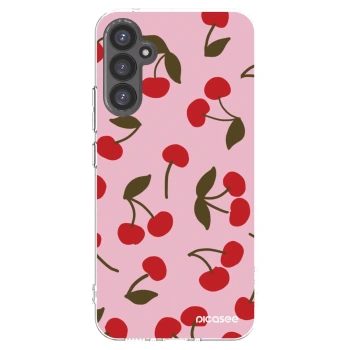 Picasee silikónový prehľadný obal pre Samsung Galaxy A34 5G A346B - Cherry