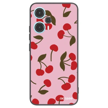 Picasee silikónový čierny obal pre Xiaomi Poco F5 - Cherry
