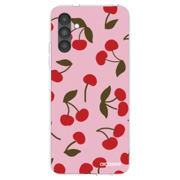 Picasee silikónový prehľadný obal pre Samsung Galaxy A04s A047F - Cherry