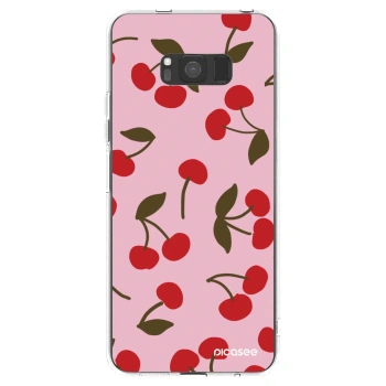 Picasee silikónový prehľadný obal pre Samsung Galaxy S8 G950F - Cherry