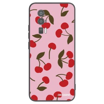 Picasee silikónový čierny obal pre Xiaomi Poco F5 Pro 5G - Cherry