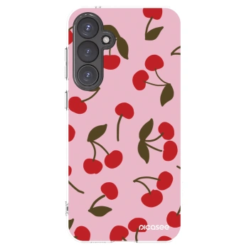 Picasee silikónový prehľadný obal pre Samsung Galaxy S23 FE S711B - Cherry