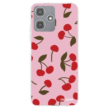 Picasee silikónový prehľadný obal pre Xiaomi Redmi 12 5G - Cherry