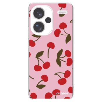 Picasee silikónový prehľadný obal pre Xiaomi Redmi Note 13 Pro+ 5G - Cherry