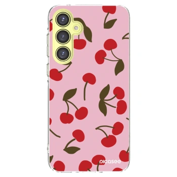 Picasee silikónový prehľadný obal pre Samsung Galaxy A35 5G A356B - Cherry