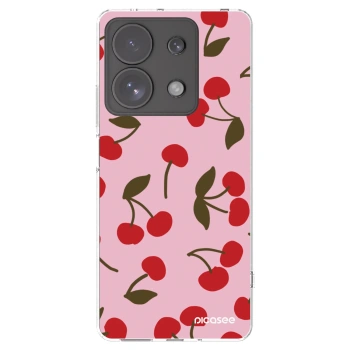 Picasee silikónový prehľadný obal pre Xiaomi Redmi Note 13 Pro 4G - Cherry