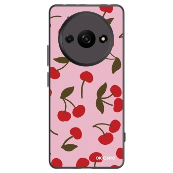 Picasee silikónový čierny obal pre Xiaomi Redmi A3 - Cherry